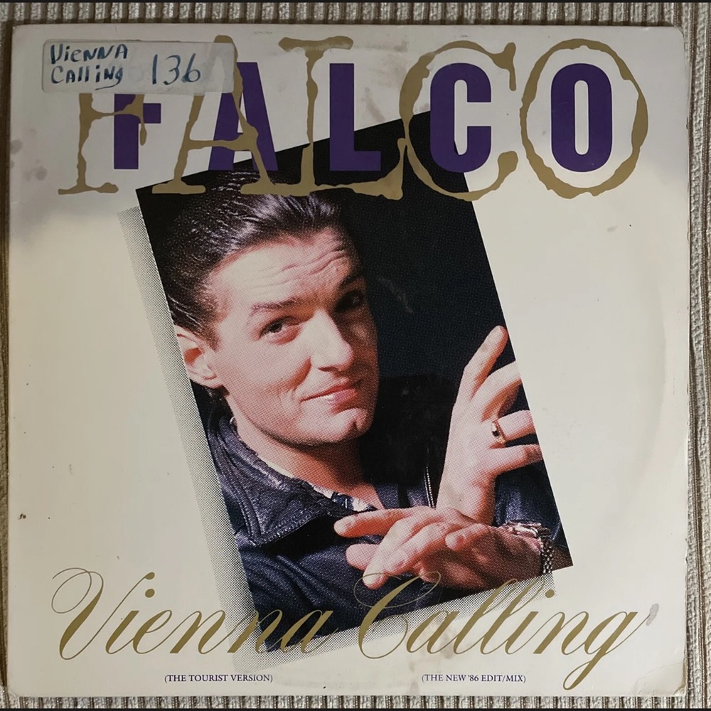 Falco- vienna calling 12-inch single 80s vinyl record